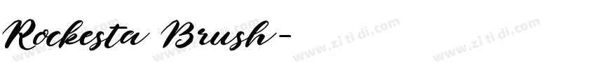 Rockesta Brush字体转换